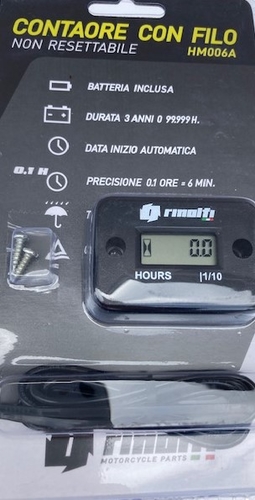 RRCOHM06A CONTAORE  CON FILI NON RES. IP68