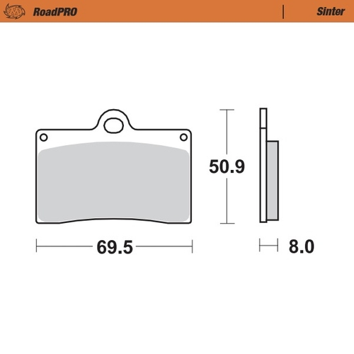 MOTO MASTER - PASTIGLIE FRENO STRADALI SINTERIZZATE - Front pad Sinter series