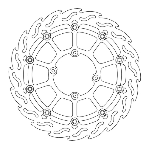 Front floating SM Racing 320mm Flame series