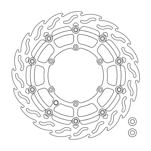 Front floating SM Racing 320mm Flame series