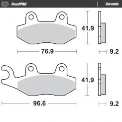 MOTO MASTER - PASTIGLIE FRENO STRADALI CERAMICHE 