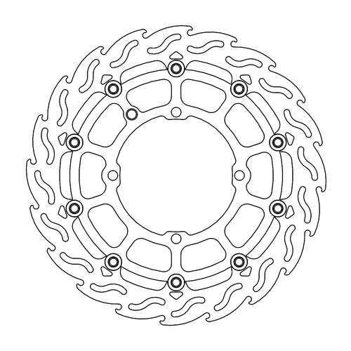 Front floating SM Racing 320mm Flame series