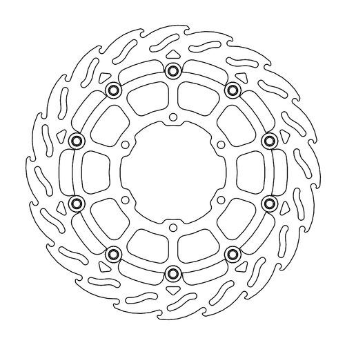 Front left floating Flame series