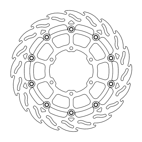 Front right floating Flame series