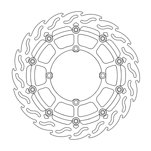 Front floating SM Racing 320mm Flame series