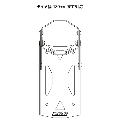 D36-51-101 BLOCCA RUOTA PIEGHEVOLE MAX 130mm
