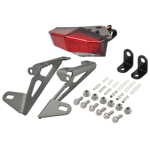 D45-18-731 PORTA TARGA ALL.RED +LED WR250R/X