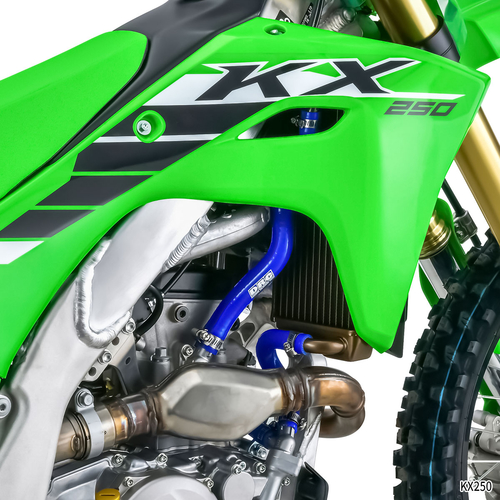 DRC Radiator Hose Kit KX250/X '25- Blue