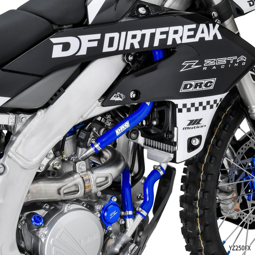 DRC Radiator Hose Kit YZ250FX, WR250F '25-Blue