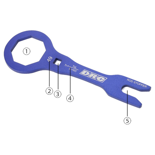 D59-37-172 CHIAVE FORK ORANGE ALLUMINIO WP 50mm