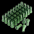 Z-Wheel Aluminum Nipple P3 36pcs Green