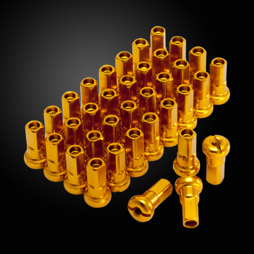 Z-Wheel Aluminum Nipple Q4 36pcs Yellow