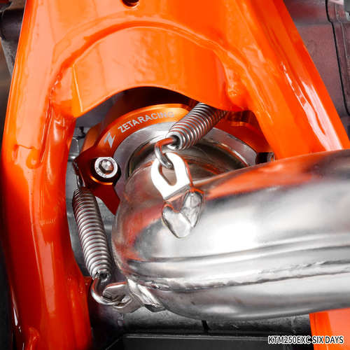 ZETA Exhaust Flange Guard KTM?HQV?GASGAS 2st Orange