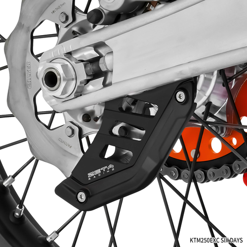 ZETA Rear Brake Disc Guard EXC/XC-W/SX/XC'07-,FE/TE'22-,EC'21- Black