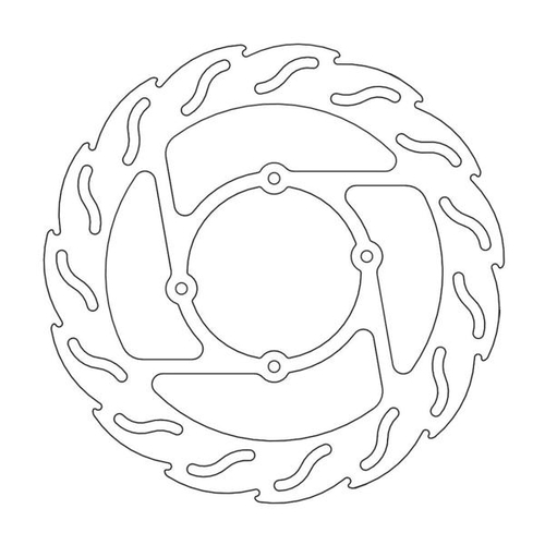 Front floating 260mm Flame series steel inner carrier