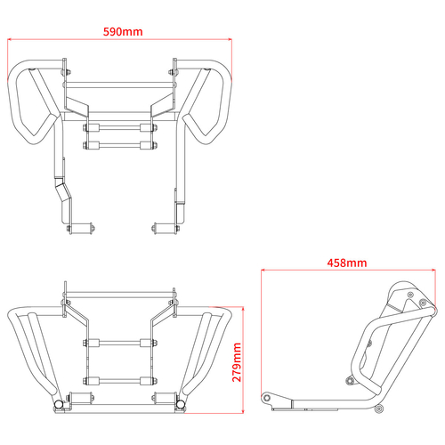 ZETA PIPE ENGINE GUARD CRF250RALLY/<S> '21-