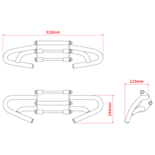 ZETA PIPE ENGINE GUARD CRF250L '21-