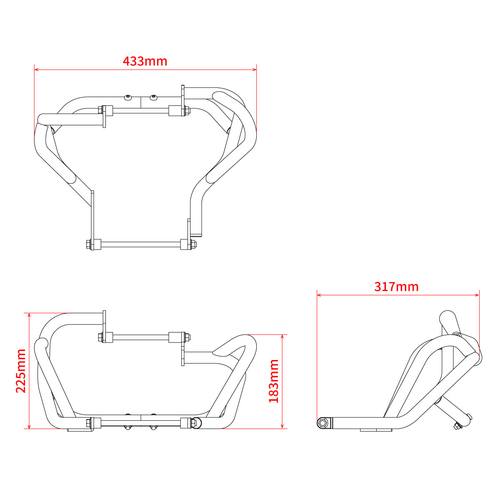 ZETA PIPE ENGINE GUARD SEROW250 '05-20