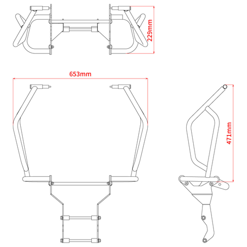 ZETA PIPE TANK GUARD CRF250RALLY/<S> '21-