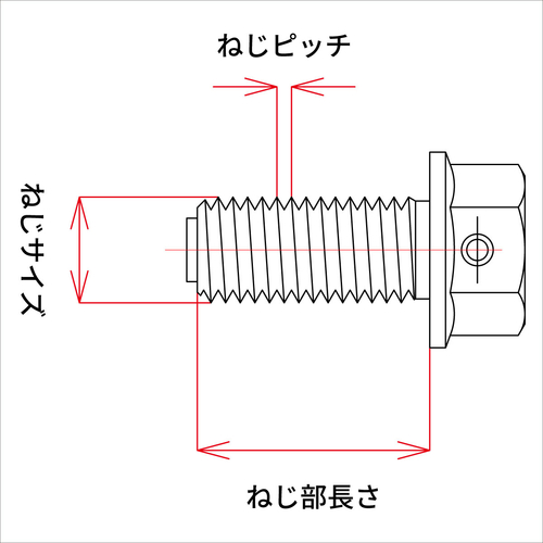 ZE58-1523 BULLONE MAGN. DREN. OLIO RED M12x15