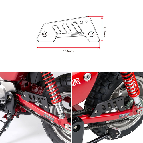 ZETA Heel Guard Monkey125 '19- Black