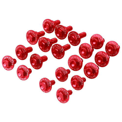 ZE88-5042 BULLONI ERGAL PLASTICHE RED CRF14>