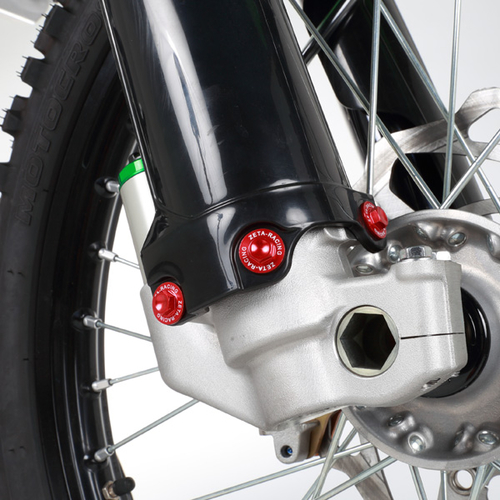 ZETA Aluminum Bolt Set for Plastics KLX250,D-Tracker 18pcs Red