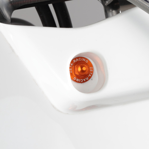 ZETA Aluminum Bolt Set for Plastics KLX250,D-Tracker 18pcs Red