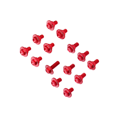 ZETA Aluminum Bolt Set for Plastics CRF250L'12-20 14pcs Red