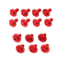 ZETA Aluminum Bolt Set for Plastics CRF250L/300L'21- 14pcs Red