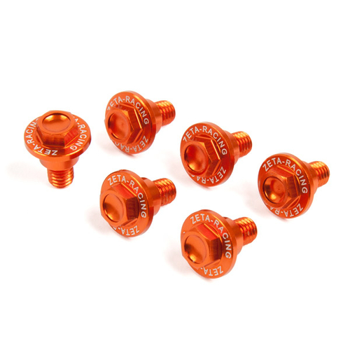 ZE88-9503 BULLONI PROT.FORK (6pz)ORANGE KTM