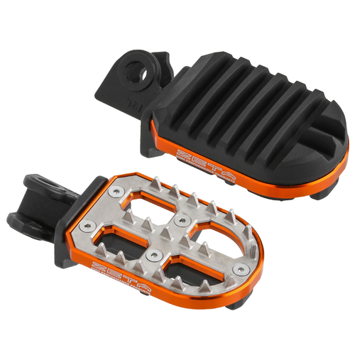 ZETA Adventure FootPegs CL250/500'23- ORANGE
