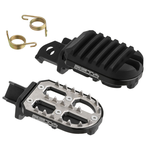 ZETA Adventure FootPegs SEROW250'04- BLACK