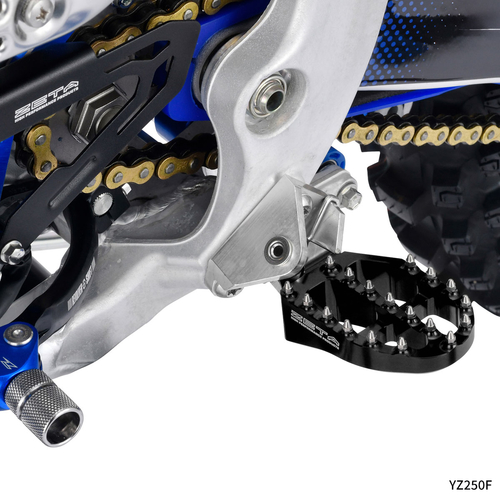 ZETA Aluminum FootPegs YZ' 23- BLACK