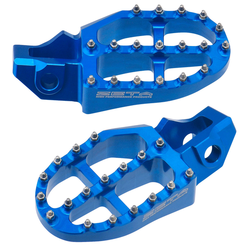 ZETA Aluminum FootPegs HQV. MX/ED SX '16- H-Blue