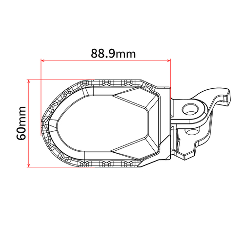 ZETA MAX Foot Pegs KTM BLACK