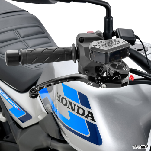 ZETA Flight B-Lever ZX10R '06-, ZX-14 '06-, Z1000 '07-, CBR1000RR '04-/600RR '07- R4SH Black