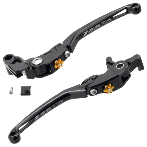 ZETA Pilot Lever Set ZX-25R/SE'21-, NINJA650'17-, Z650, Z900'17-, VERSYS650'15- BLK