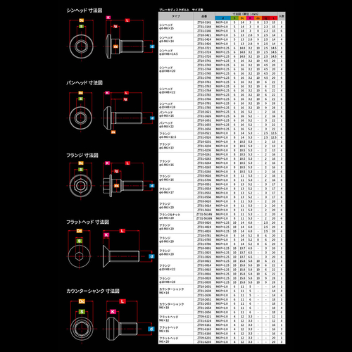 Gr5-Ti B-Disk S-FlangeBolt Set 8-M8 20mm 6pcs