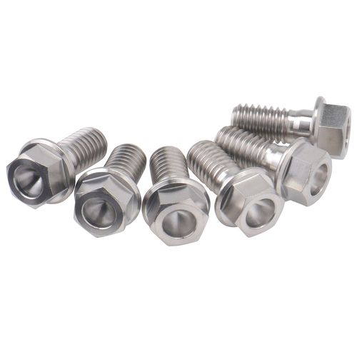 Gr5-Ti B-Disk S-FlangeBolt Set 6-M6 13mm 6pcs