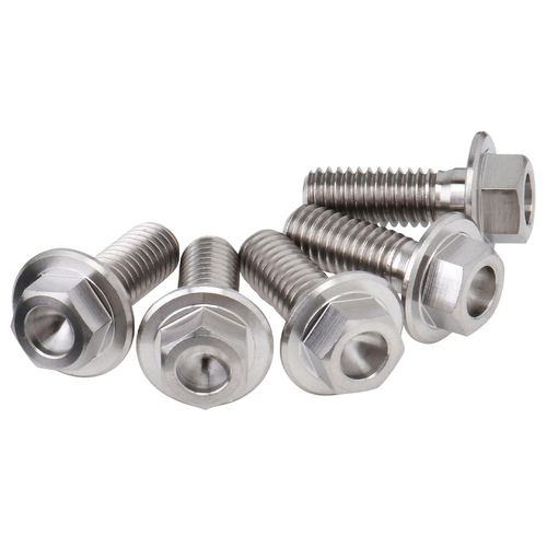 Gr5-Ti B-Disk FlangeBolt Set 6-M6 17mm 5pcs