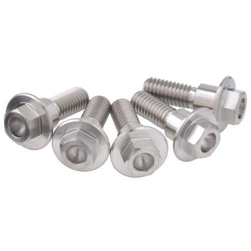 Gr5-Ti B-Disk FlangeBolt Set 8-M6 20mm 5pcs