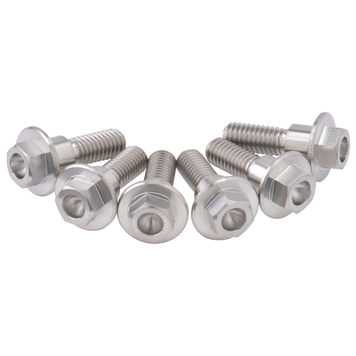 Gr5-Ti B-Disk FlangeBolt Set 8-M6 20mm 6pcs