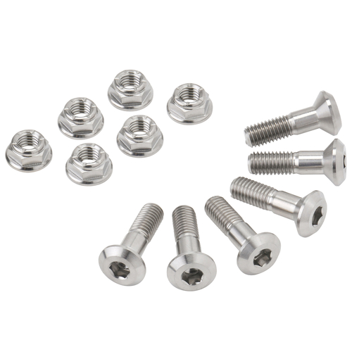 Gr5-Ti Sprocket Taper Bolt/Nut Set M8 25mm 6pcs