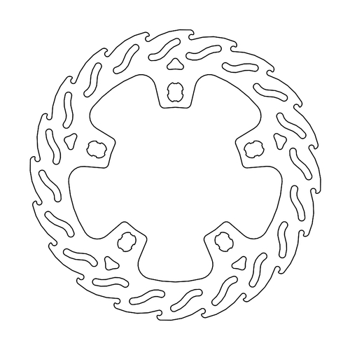 Front left fixed Custom Flame series