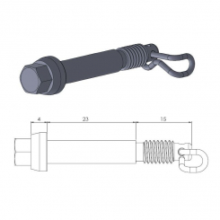 MOTO MASTER - PERNI PINZA FRENO + CLIP 