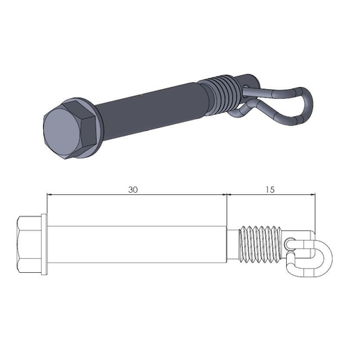 213043 PERNO PINZA KTM 85 1pz. 12>