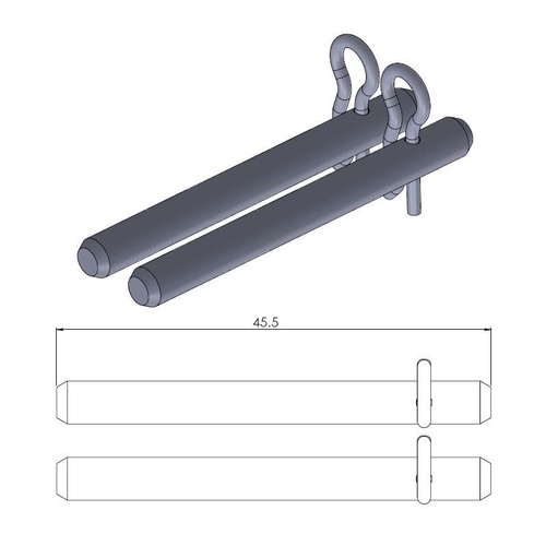 Front Brake Pad Pin | Rear Brake Pad Pin