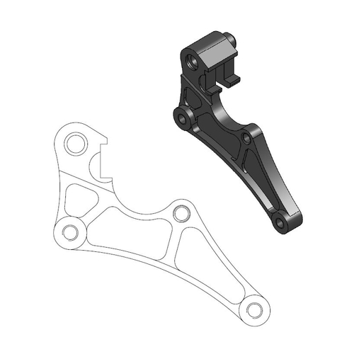 MOTO MASTER - ADATTATORE DISCO - Adapter bracket for SM Street 320mm front disc
