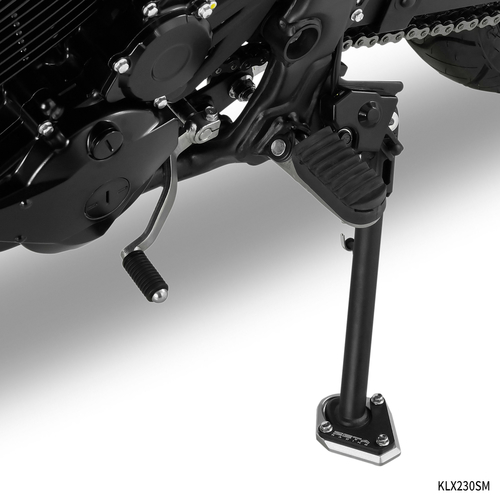 ZETA Side Stand Extender Blk/Slv KLX230/S/SM/SHERPA '25-